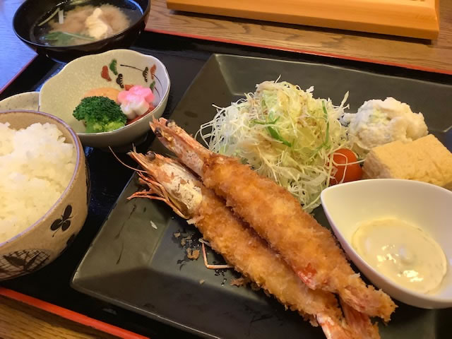 海老フライ定食